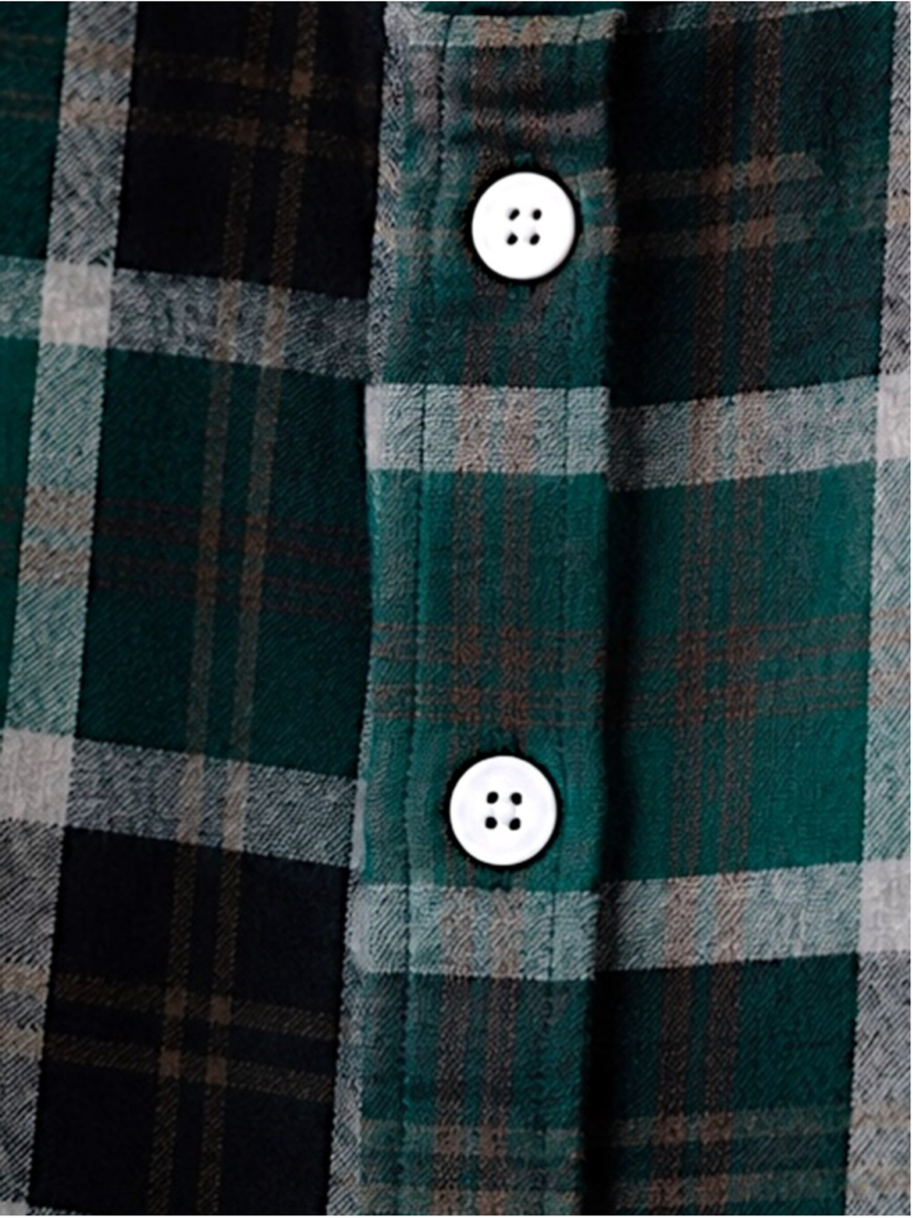 Women’s Green Plaid Boyfriend Flannel Button-Down Shirt – Size Small - Picture 9 of 14